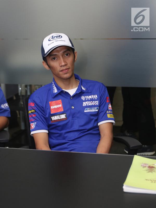 Pembalap Yamaha Indonesia, Wahyu Aji (Liputan6.com/Fatkhur Rozaq)