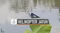 Sebuah pesawat helikopter jatuh ke danau di daerah Cibubur hari Jumat (28/05). Ada dua awak berada di pesawat saat insiden terjadi.