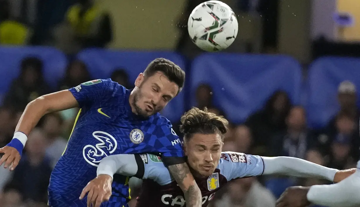 Saul Niguez. Baru diturunkan dua kali oleh Thomas Tuchel bersama Chelsea di Liga Inggris dan ajang Piala Liga saat jumpa lawan yang sama, Aston Villa. Belum ada gol yang dicetaknya dalam dua laga tersebut. Masalah adaptasi menjadi kendala pemain pinjaman dari Atletico Madrid ini. (AP/Frank Augstein)
