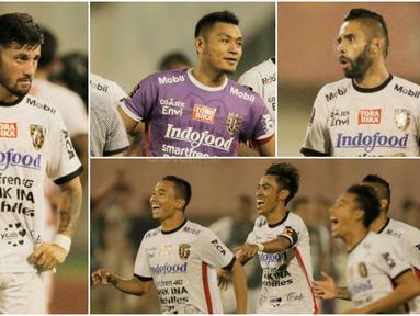 Berikut ini enam pemain Bali United yang akan menjadi momok bagi Persija pada laga final Piala Presiden 2018. Diantaranya, Stefano Lilipaly, Demerson Bruno, Fadil Sausu dan kiper Wawan Hendrawan. (Bola.com/M Iqbal Ichsan)