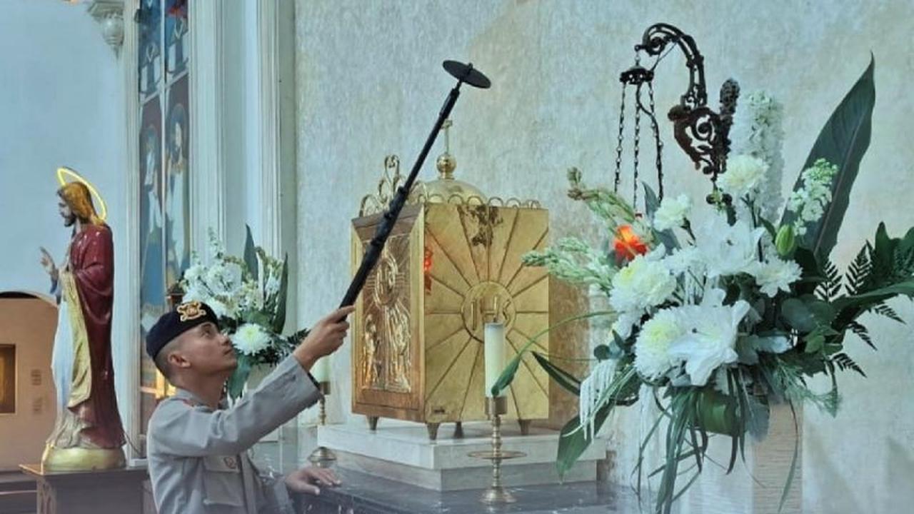Brimob Sterilisasi Gereja Medan Jelang Jumat Agung 3 April 2026, Pastikan Keamanan Ibadah Umat