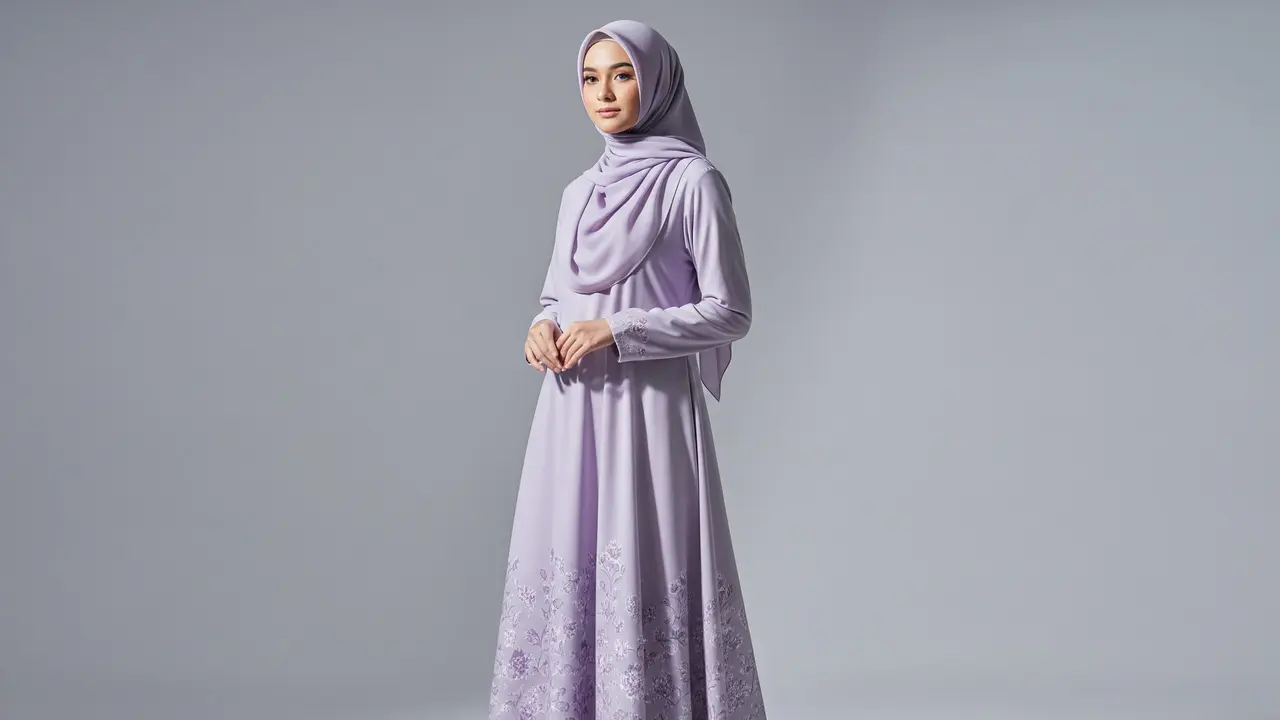 Model Gamis Pastel