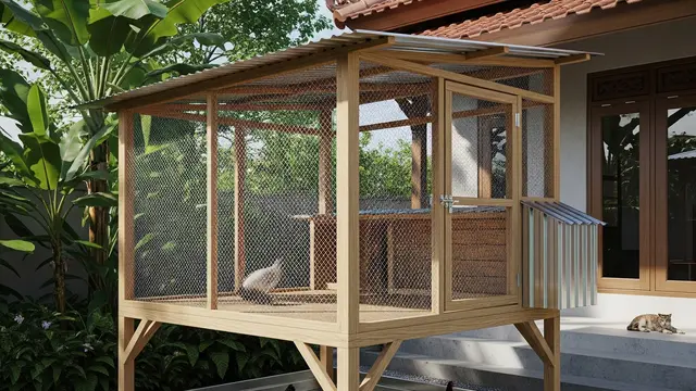 Ilustrasi Kandang Ayam.