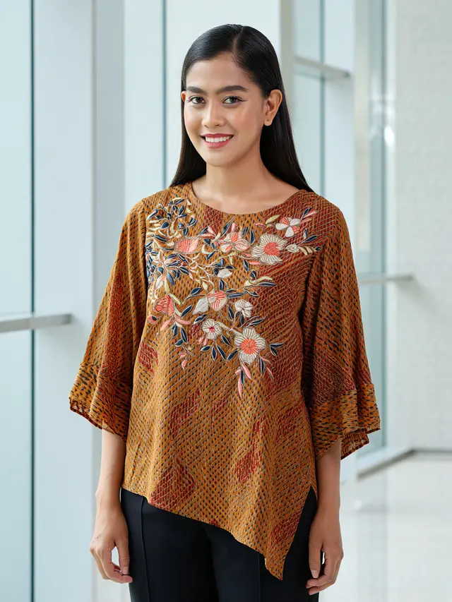 Model Batik Lengan Dolman Bordir Eksklusif