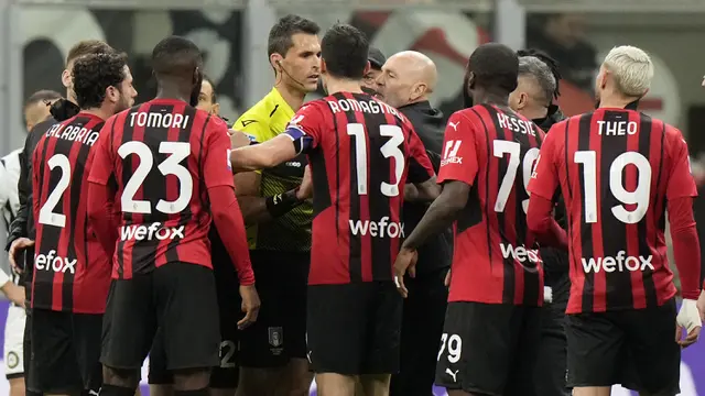 Foto: AC Milan Tertahan Imbang Gegara Gol Kontroversial di Pekan ke-27 Liga Italia, Inter Milan Ikut-ikutan Imbang