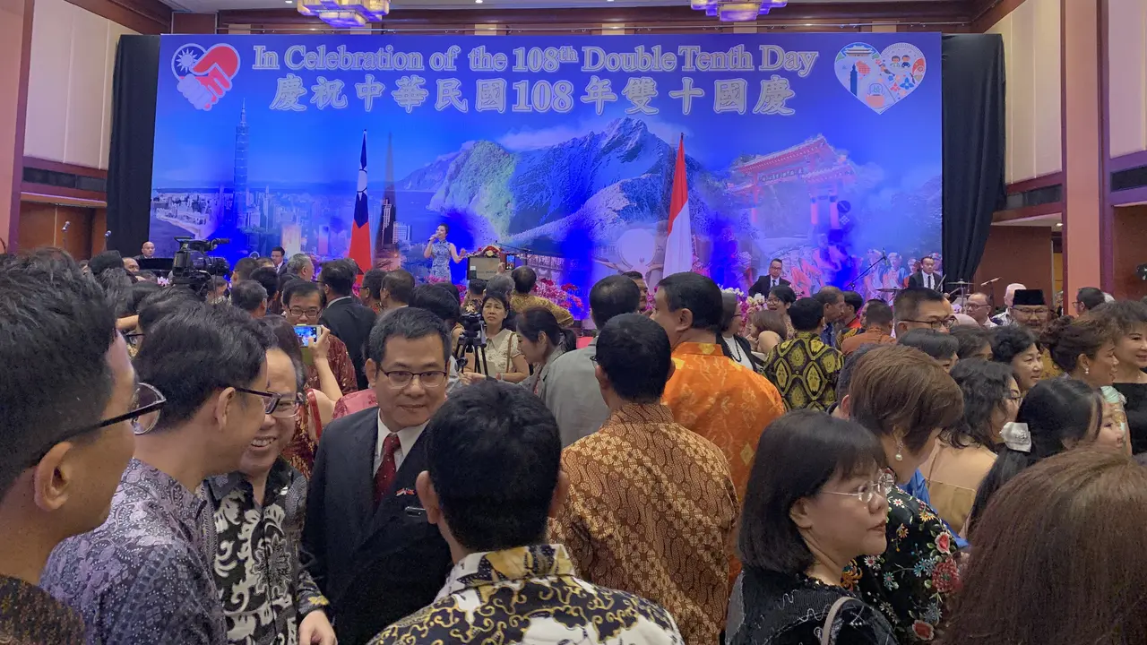 Resepsi Perayaan Hari Jadi Taiwan ke-108 di Hotel Borobudur.