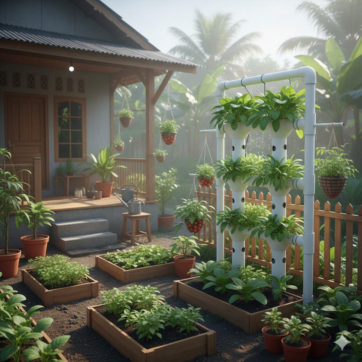 7 Model Kebun Sayur yang Bisa Tumpang Sari tapi Tetap Rapi, Cocok untuk Rumah Kecil