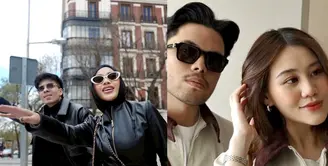 Dua pasutri Atta Halilintar-Aurel Hermansyah dan Thariq Halilintar-Aaliyah Massaid tengah menikmati momen liburan di Spanyol. [@aurelie.hermansyah].