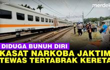 VIDEO: Kasat Narkoba Polres Jaktim Tewas Tertabrak Kereta, Diduga Bunuh Diri