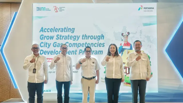 Kick Off Program Pengembangan Kompetensi City Gas di PGN, Senin (5/8/2024).