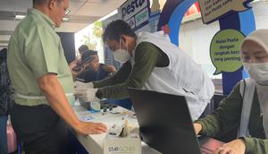 Pengukuran Pinggang (Foto : Liputan6.com/Masni)