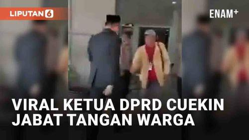 VIDEO: Viral Ketua DPRD Luwu Timur Cuekin Jabat Tangan Warga