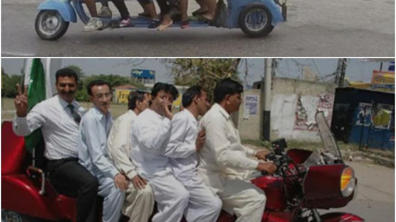 FOTO: Motor-Motor Unik dengan Modifikasi Jok Terpanjang, Ini Penampakannya Sampai Ada yang Bisa Membonceng Kesebelasan Sepakbola!