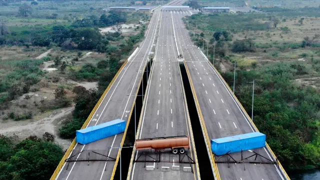 Tolak Bantuan, Militer Venezuela Blokade Perbatasan dengan Kolombia