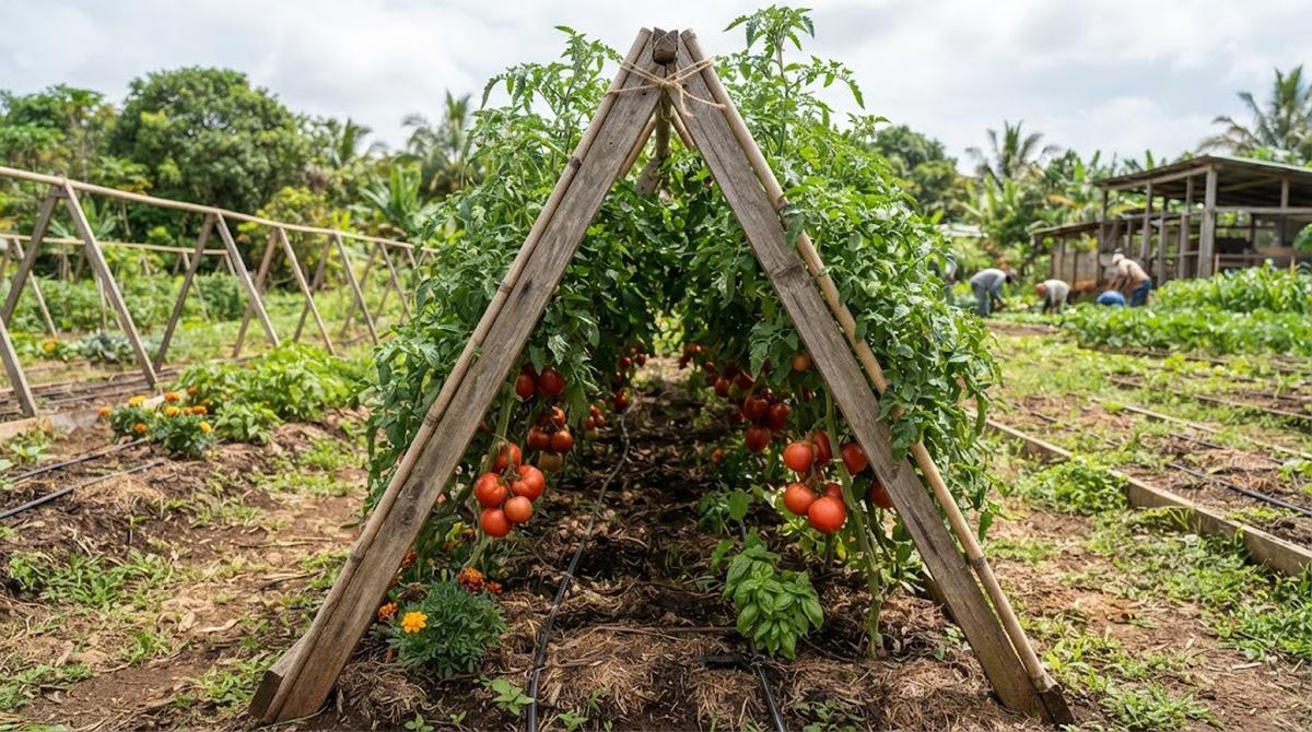 Teralis A-Frame dari Kayu