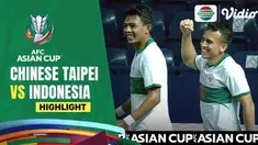 Berita video highlights babak pertama laga leg II babak play-off Kualifikasi Piala Asia 2023 antara Chinese Taipei melawan Timnas Indonesia, di mana sementara gol Egy Maulana Vikri menjadi pembeda, Senin (11/10/2021) malam hari WIB.