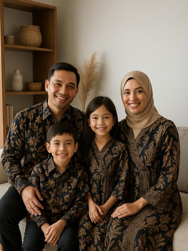 7 Contoh Baju Batik Sarimbit Keluarga dengan Gaya Modern untuk 2025