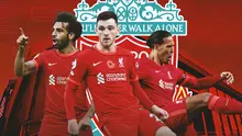 Liverpool - Mohamed Salah, Andrew Robertson, Virgil van Dijk (Bola.com/Adreanus Titus)