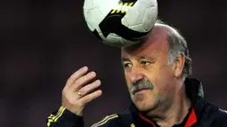 Pelatih Timnas Spanyol, Vicente del Bosque (AFP Photo/STF/ Mustafa Ozer)
