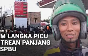 BBM Langka Picu Antrean Panjang di SPBU