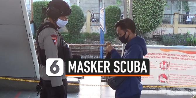 VIDEO: Ingat, Pakai Masker Scuba Bakal Dilarang Naik KRL