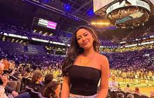 Potret Rachel Vennya Nonton Langsung Pertandingan NBA Brooklyn Nets Vs LA Lakers, Tampil Cantik dan Modis