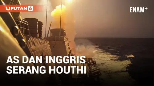 VIDEO: AS dan Inggris Kembali Serang Kelompok Houthi di Yaman, Sasar 8 Titik Penyimpanan Bawah Tanah