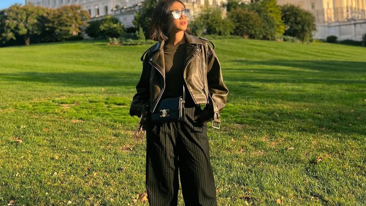 Bisa Jadi Inspirasi! Ini Outfit Febby Rastanty Pakai Leather Jaket yang Bisa Dikenakan Untuk Ngoser hingga Liburan
