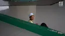 Jemaah anak-anak beraktivitas di Masjid Babah Alun, Tanjung Priok, Jakarta, Rabu (8/5/2019). Masjid Babah Alun memiliki gaya arsitektur oriental. (Liputan6.com/Immanuel Antonius)