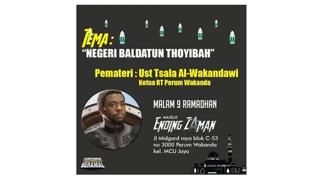 Begini Jadinya Kalau 7 Superhero Avengers Jadi Pemateri Kajian Ramadan