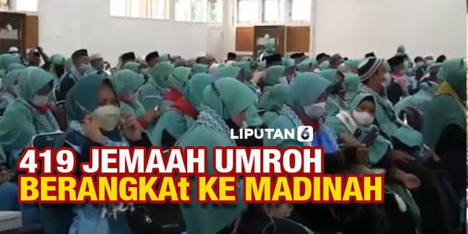 VIDEO: Keberangkatan Perdana 419 Jemaah Umrah Menuju Madinah