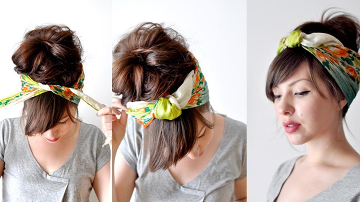 Tutorial Scarf Kepala Untuk Siasati Bad Hair Day