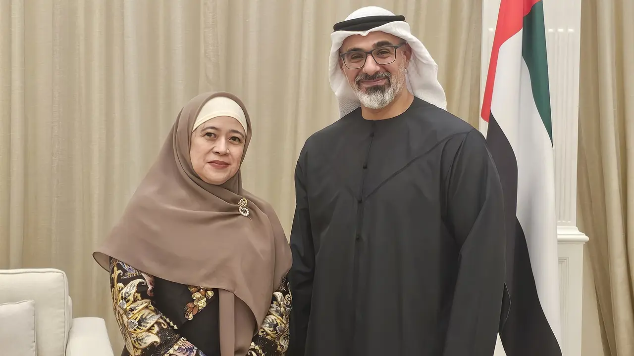 Ketua DPR RI Puan Maharani bertemu Pangeran Abu Dhabi Khaled bin Mohamed bin Zayed.