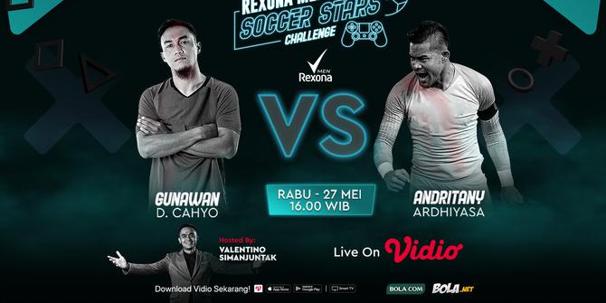 VIDEO: Jangan Lewatkan Rexona Men Soccer Stars Challenge, Andritany Vs Gunawan Dwi Cahyo