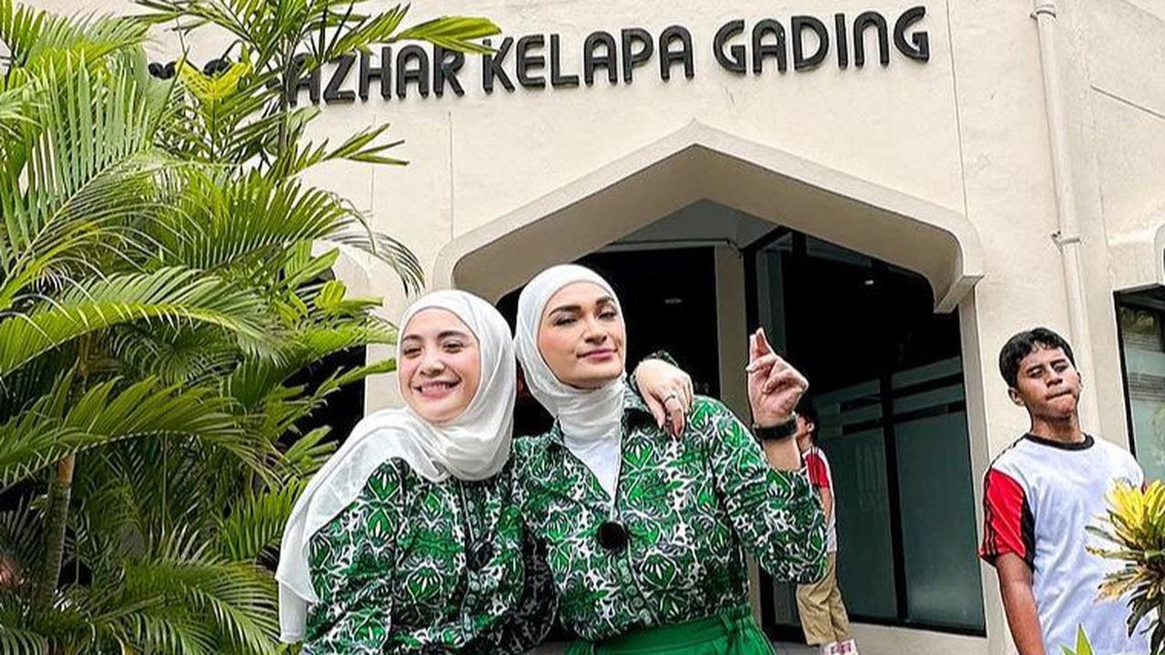 Sambil Lari-Lari, Nagita Slavina dan Putri Zulhas Berseragam SMP Nostalgia ke Sekolah, Netizen: Mama Gigi Awet Muda Masih Cocok