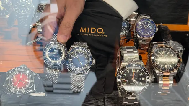 Jam Tangan Mido. (Ratnaning Asih/ Liputan6.com)
