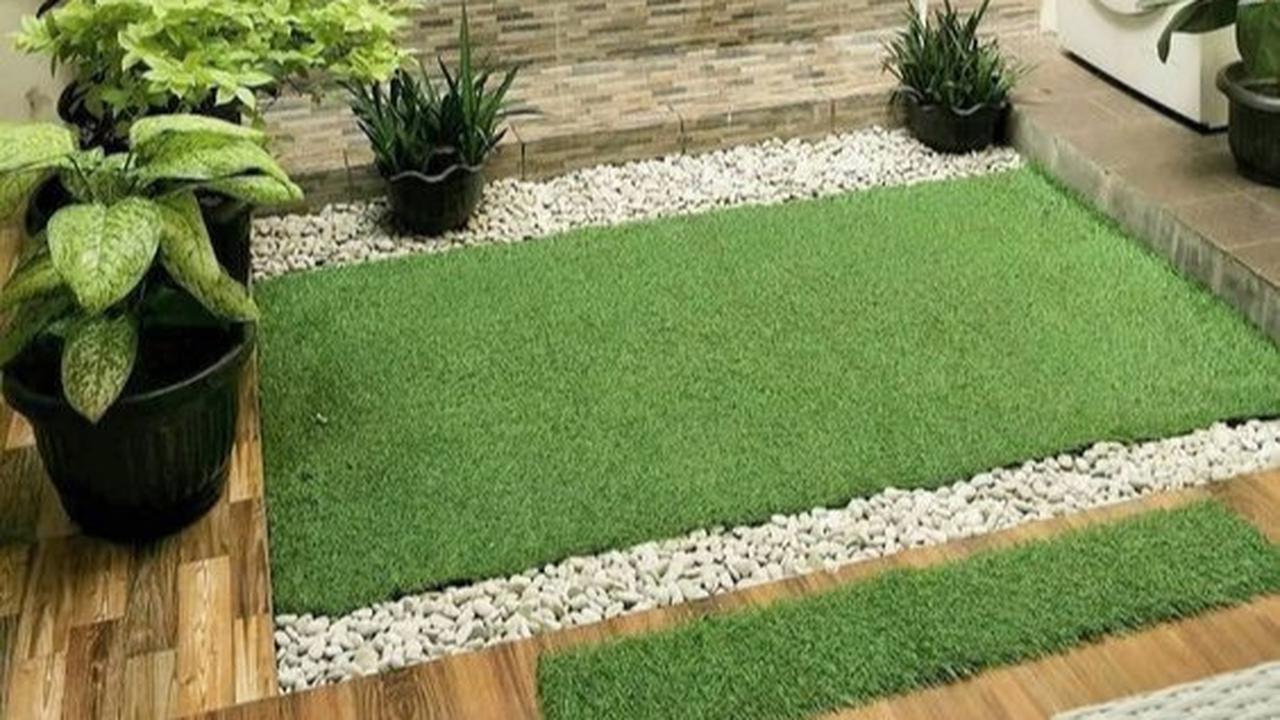 Desain Taman Rumput Sintetis
