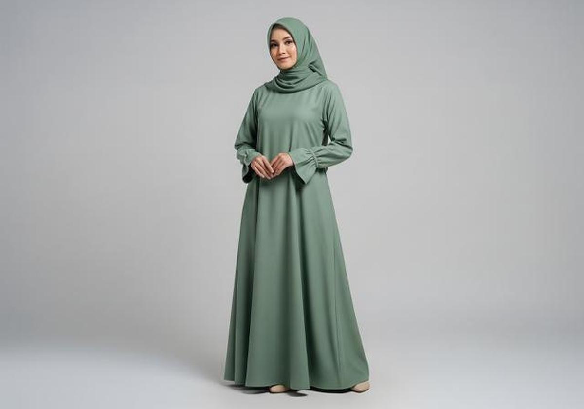 8 Ide Model Gamis Simple untuk Kelompok Pengajian yang Rapi, Serasi, dan Nyaman