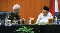 Ganjar Pranowo dan Staf Khusus Wakil Presiden, Imam Aziz. (Foto: Istimewa)