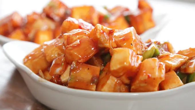 resep kentang asam manis