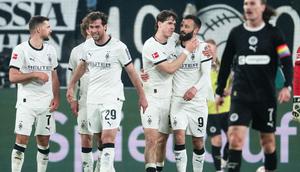 Borussia Monchengladbach berhasil meraih kemenangan 2-0 atas St. Pauli pada laga pekan ke-26 Bundesliga musim ini di BORUSSIA-PARK, Sabtu (14/03/2026) dini hari WIB. (Marius Becker/dpa via AP)