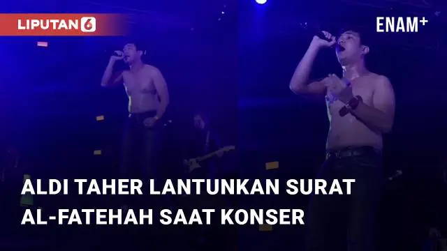 VIDEO: Bingung! Rekaman Video Aldi Taher Lantunkan Surat Al-Fatehah Saat Konser