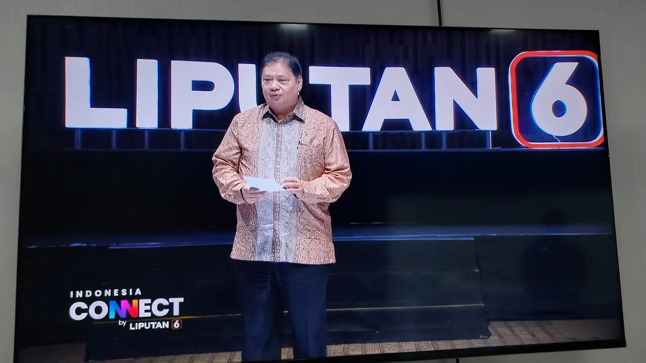 Menko Bidang Perekonomian Airlangga Hartarto dalam Indonesia Connect by Liputan6. (Foto: Liputan6.com/Arief RH)