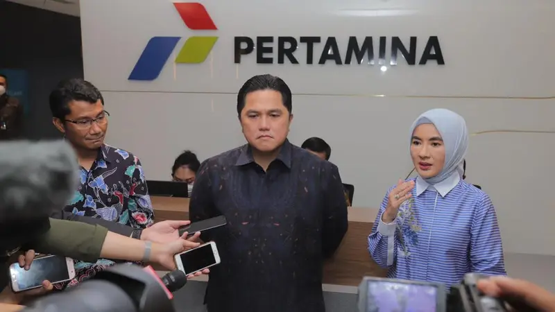 Menteri BUMN Erick Thohir meninjau langsung Pertamina Integrated Enterprise Data and Command Center (PIEDCC). Dok Pertamina