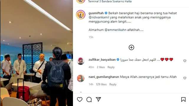 figur publik yang menunaikan ibadah haji pada tahun 2022 ini (Foto: Instagram @gusmiftah)