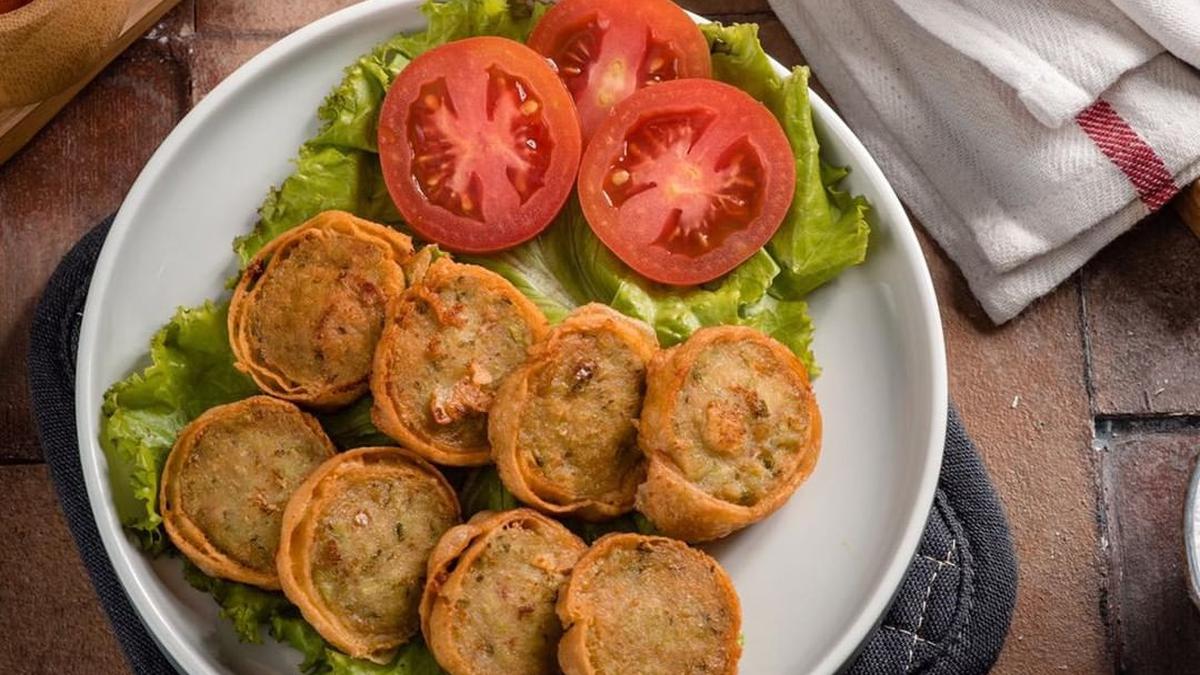 Resep Egg Chicken Edamame Roll Food