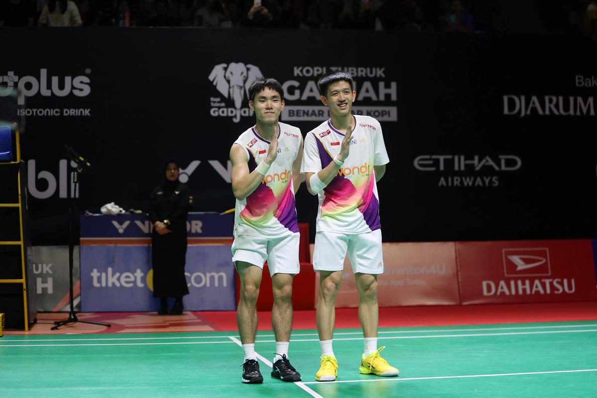 FOTO: Raymond/Joaquin Melangkah ke Final Indonesia Masters 2026