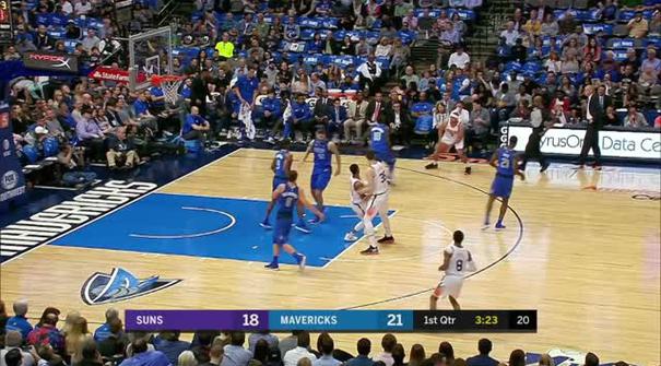 Berita video game recap NBA 2017-2018 antara Phoenix Suns melawan Dallas Mavericks dengan skor 124-97.