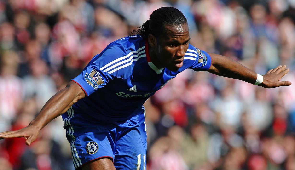 Penyerang Tengah - Didier Drogba. (AFP/Paul Ellis)