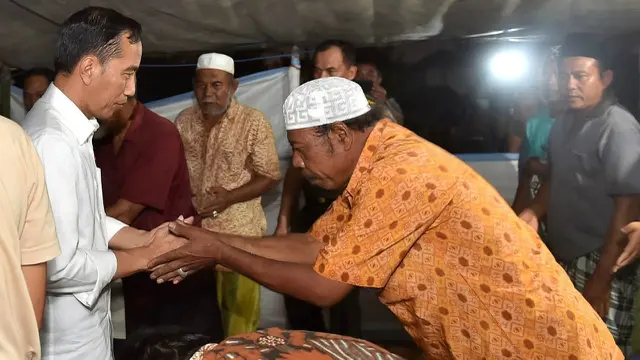 Presiden Jokowi menyambangi korban gempa Lombok, NTB